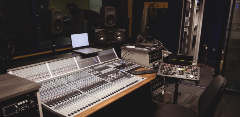 Recording studio for executive discovery section